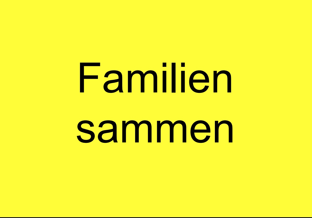 Indhold: Familien sammen